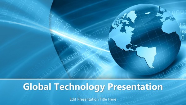 Global Technology PowerPoint Template - PowerPoint Templates